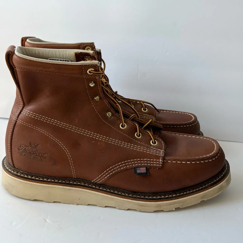 NWOT Thorogood American Heritage 6” Safety Toe Maxwear Wedge Boots Size 11 Men’s